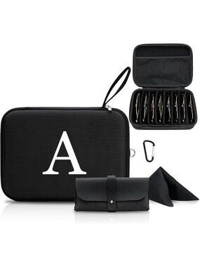 Custom Initial Hard EVA Sunglass Organizer Case | Unique Birthday Gift for Him